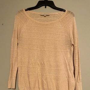 Blush pink light crew neck sweater